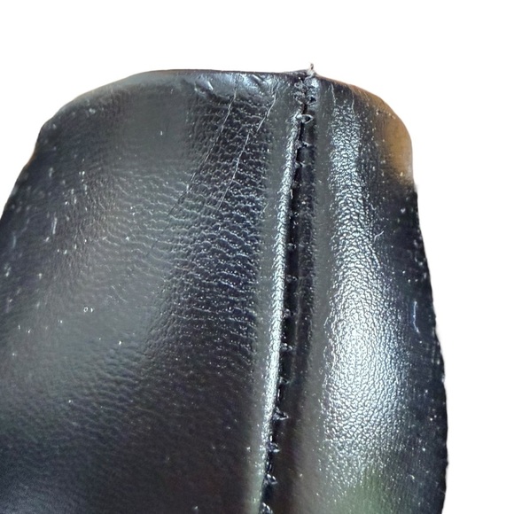 Climate X Black Leather Slippers House Shoes Men’s 8 EEE Round Close Toe NIB - Picture 6 of 16